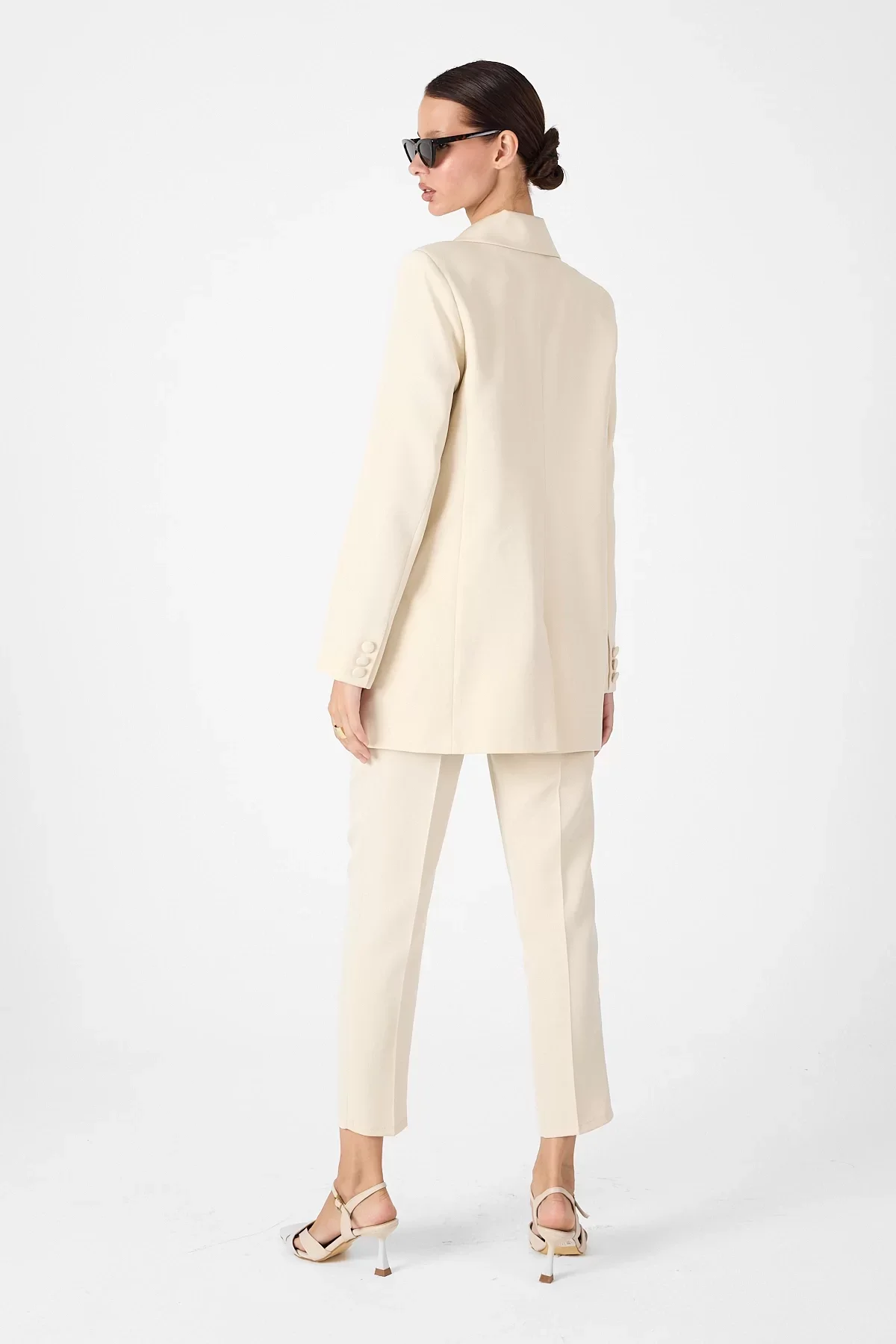 Oversize Blazer & Yüksek Bel Pantolon Takım