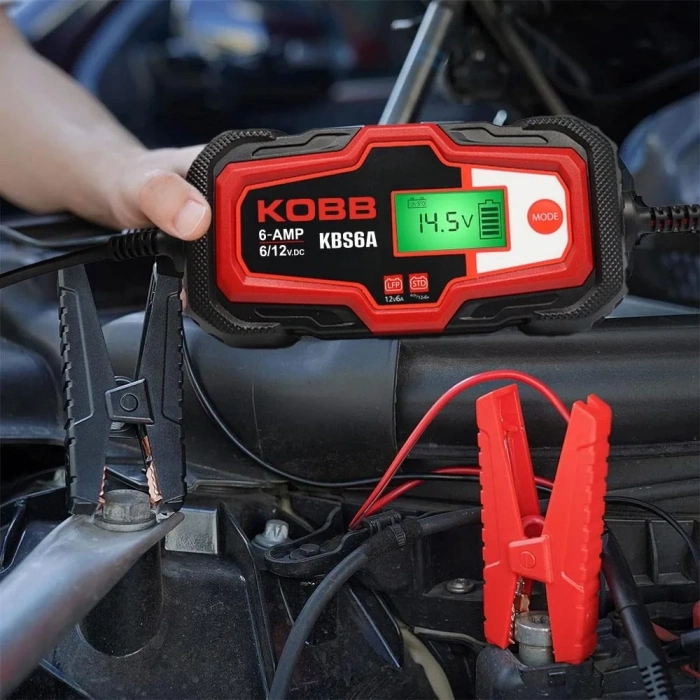 KOBB KBS6A 6/12V 150A Dijital Akü Şarj / Akü Bakım / Desülfatör ve Power Supply