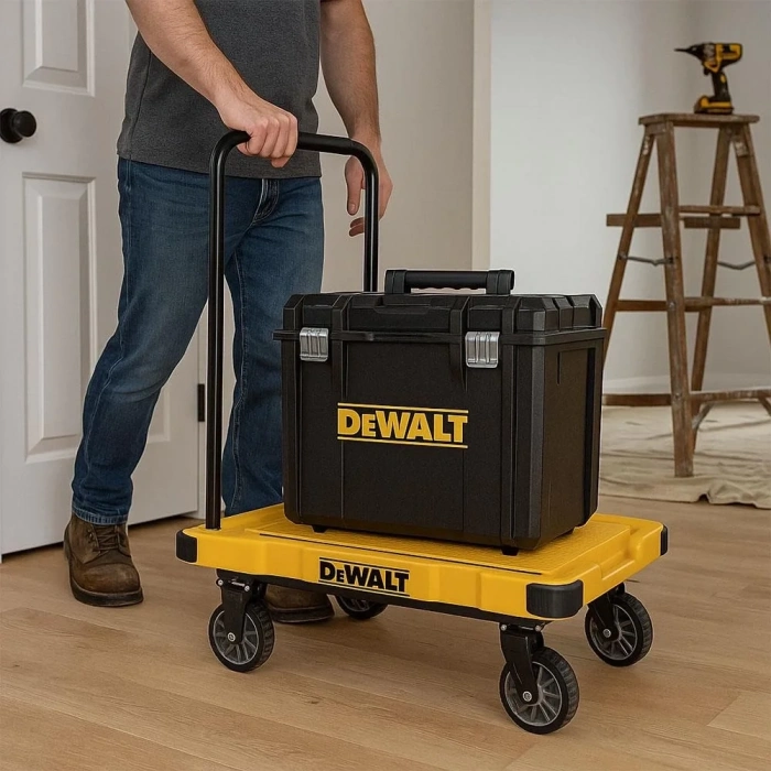DEWALT DWT710 200Kg Profesyonel Katlanabilir Dört Tekerlekli Yük ve Paket Taşıma Arabası