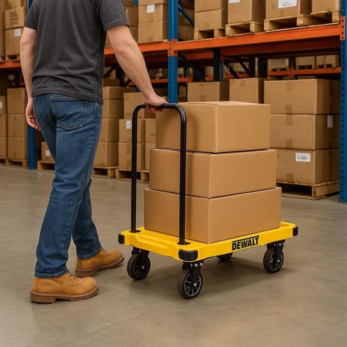 DEWALT DWT710 200Kg Profesyonel Katlanabilir Dört Tekerlekli Yük ve Paket Taşıma Arabası