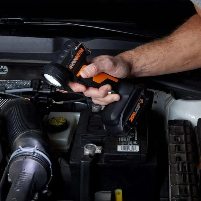 Worx WX025.9 20Volt 160/350 Lümen Profesyonel Çok Fonksiyonlu Led Fener (Akü Dahil Değildir)