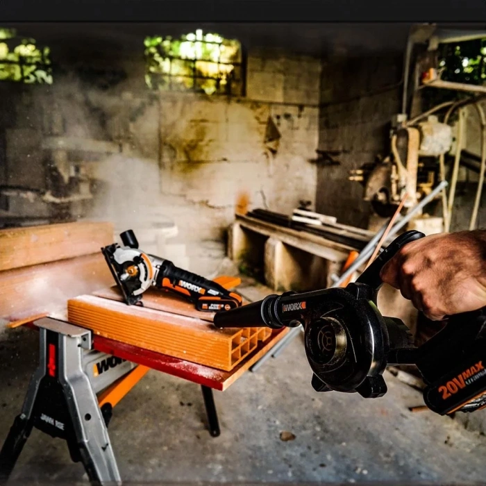 Worx WX094.9 20Volt Profesyonel Şarjlı Devir Ayarlı Üfleyici (Akü Dahil Değildir)