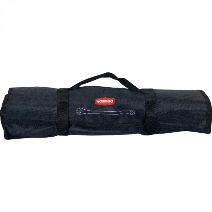 WORKPRO WP202510 6-32mm 12 Parça CR-V Profesyonel İki Ağızlı Yıldız Anahtar Takımı + Bez Taşıma Kılıfı