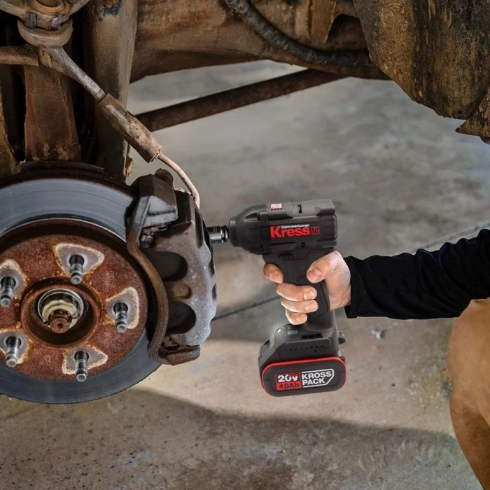 Kress KH275 20Volt/4.0Ah Li-ion Çift Akülü 500Nm Kömürsüz Profesyonel Şarjlı Somun Sıkma