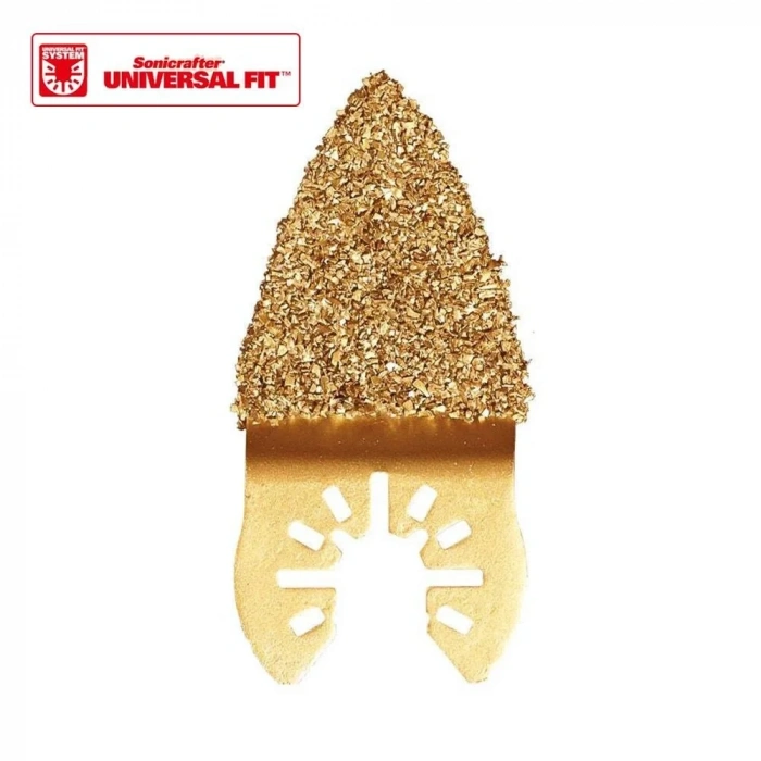 WORX WA4967 Çok Amaçlı Raspalama Makinası İçin 33x33mm Karbür Kaplama Harç, Boya, Yapıştırıcı Universal Parmak Zımpara Başlığı