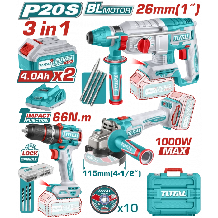 AVANTAJ 3 LÜ SET - DARBELİ MATKAP, KIRICI DELİCİ, TAŞLAMA