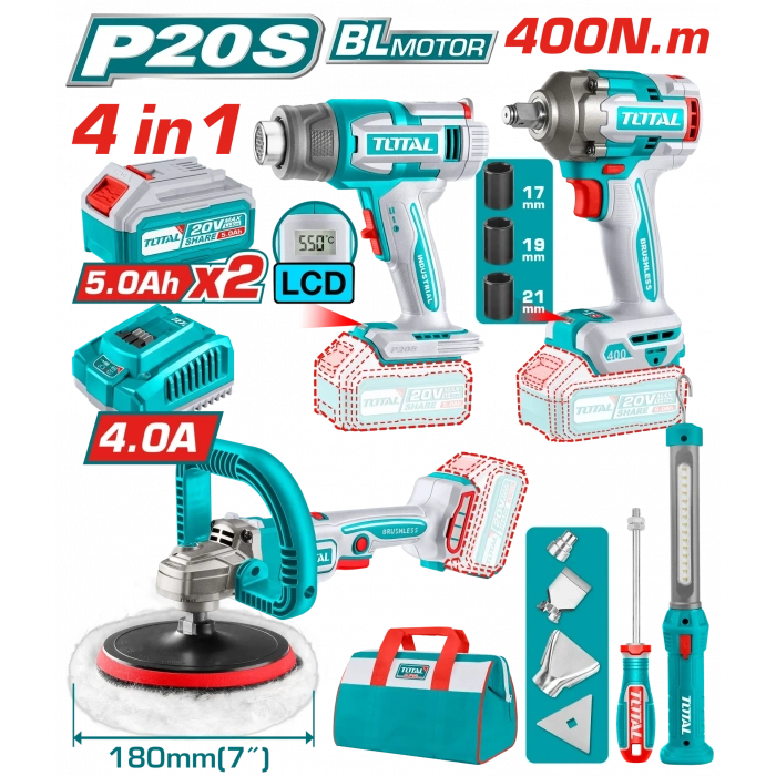 AVANTAJ 4 LÜ SET- POLİSAJ, SICAK HAVA TAB., SOMUN SÖKME, IŞIK
