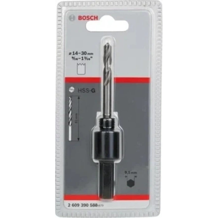 Bosch Altıgen Şaftlı 14-30 mm Pançlar İçin Adaptör, Anahtar Ağzı 9,52 mm