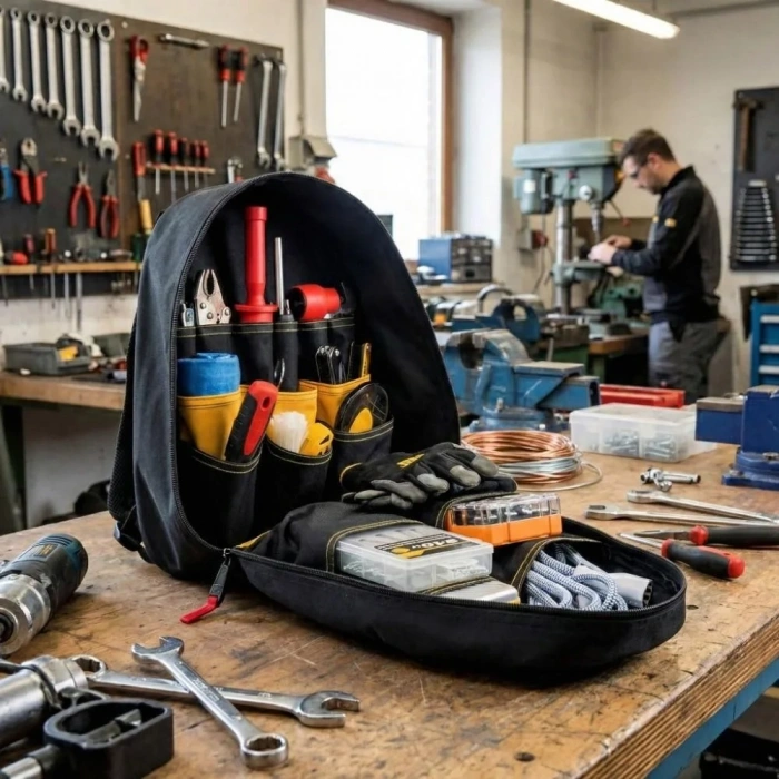 CAT DA980203 17 Tek Bölmeli Ağır Hizmet Bez Alet Sırt Takım Çantası