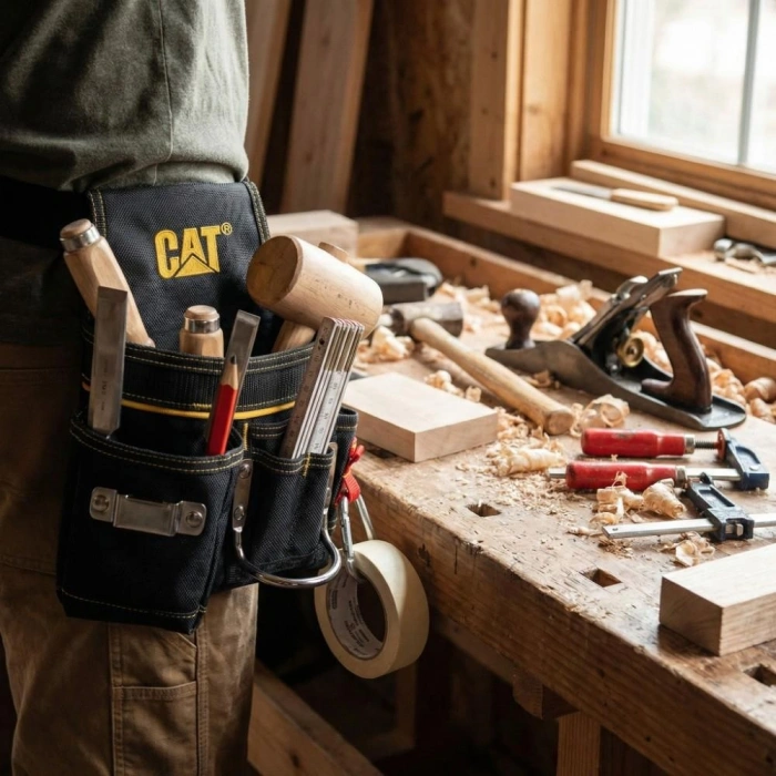 CAT DA980564 Askı Kancalı Ağır Hizmet Bel Alet Çantası