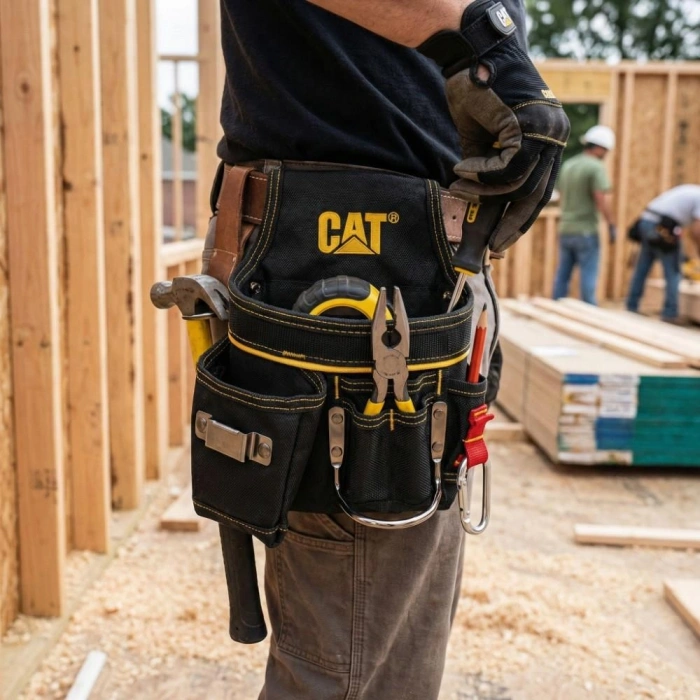 CAT DA980564 Askı Kancalı Ağır Hizmet Bel Alet Çantası