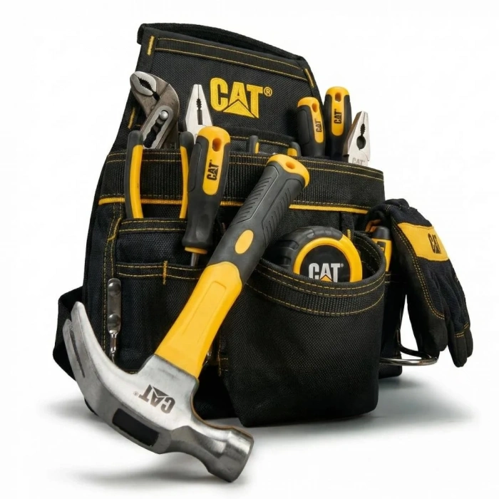 CAT DA980567 Çift Askı Kancalı Ağır Hizmet Bel Alet Çantası