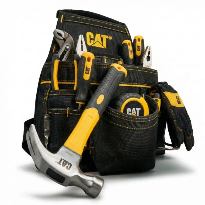 CAT DA980567 Çift Askı Kancalı Ağır Hizmet Bel Alet Çantası