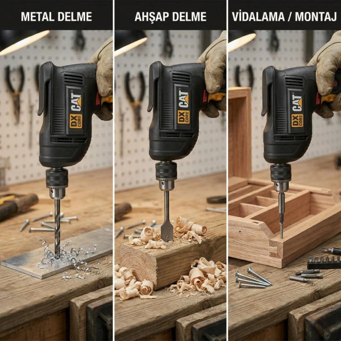 CAT DX1150 450Watt 10mm Profesyonel Darbesiz Matkap