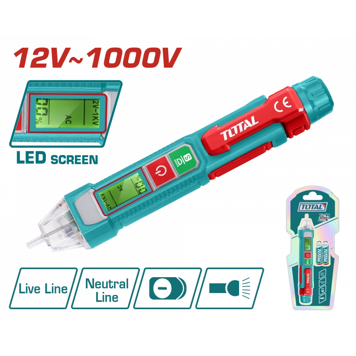 DİJİTAL LED EKRANLI AC VOLTAJ DEDEKTÖRÜ