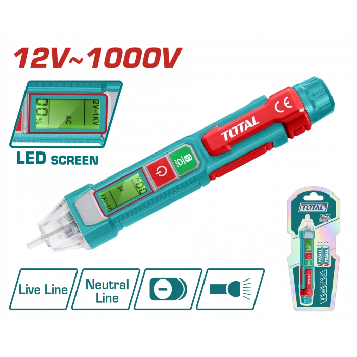 DİJİTAL LED EKRANLI AC VOLTAJ DEDEKTÖRÜ
