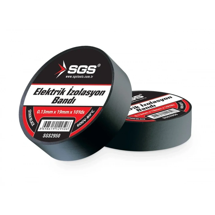 ELEKTRİK İZOLASYON BANDI SİYAH 19MM*10YRD 10 lu Paket