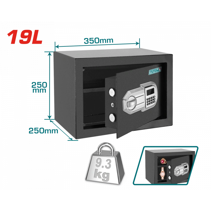 ELEKTRONİK ŞİFRELİ PARA KASASI 19L