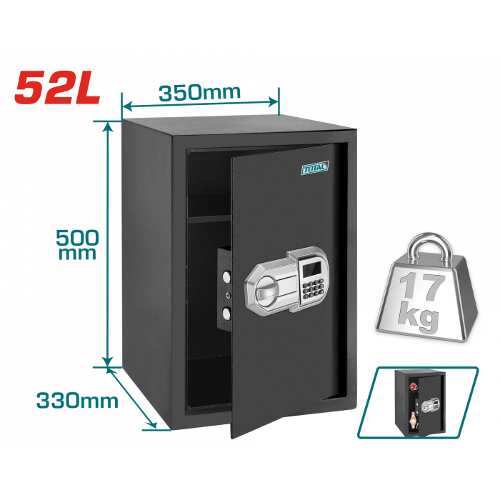 ELEKTRONİK ŞİFRELİ PARA KASASI 52L