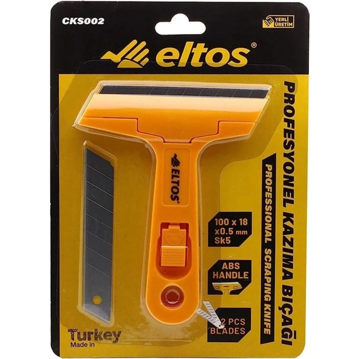 Eltos Profesyonel Cam Kazıma Bıçağı (2 Adet Yedek Bıçaklı) - CKS 002