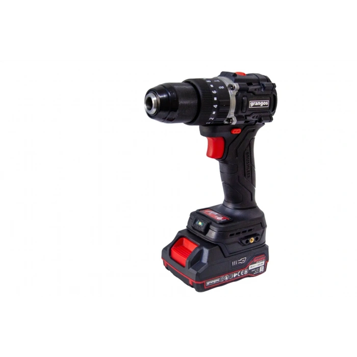 Grangos GCD25-T2 20V 2 Ah Çift Akülü Darbeli Matkap