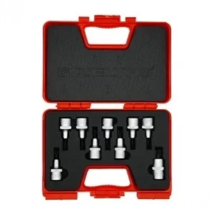 İzeltaş 1113 00 6009 1/2 Lokmalı Star (Torx®) Uç Takımı 9 Parça