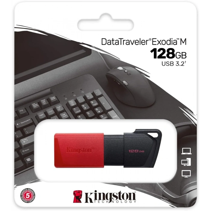 Kingston DataTraveler Exodia 128GB USB Flash Bellek USB3.2 Gen1