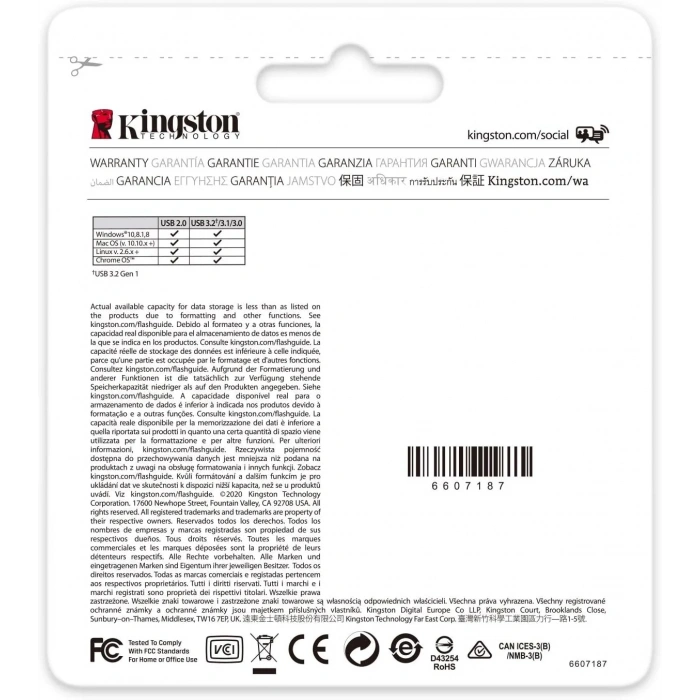 Kingston DataTraveler Exodia 128GB USB Flash Bellek USB3.2 Gen1