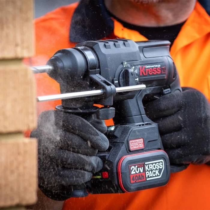 Kress KRKS1 KUB30.2 + KU390.4 + KUH10.2 20Volt/4Ah. 6 Adet Akülü Profesyonel Kombo Set