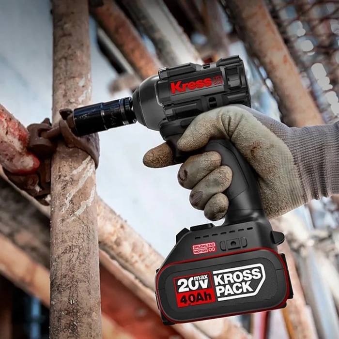 Kress KRKS1 KUB30.2 + KU390.4 + KUH10.2 20Volt/4Ah. 6 Adet Akülü Profesyonel Kombo Set