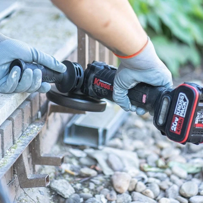 Kress KUH10.9 20Volt 125mm Kömürsüz Profesyonel Şarjlı Devir Ayarlı Avuç Taşlama (Akü Dahil Değildir)