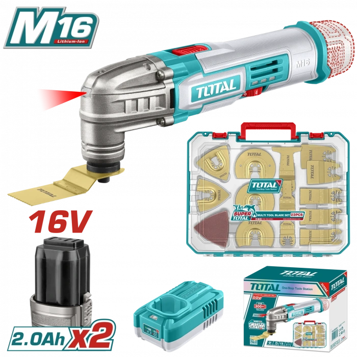 LI-ION AKÜLÜ 16V ÇOK AMAÇLI KESİ VE AKSESUAR SETİ