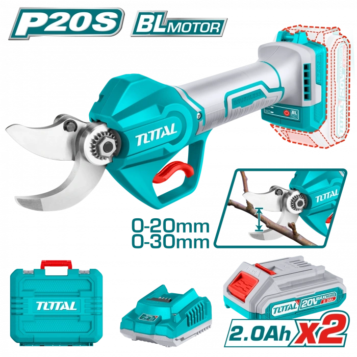 LI-ION AKÜLÜ BUDAMA MAKASI 2x2.0ah