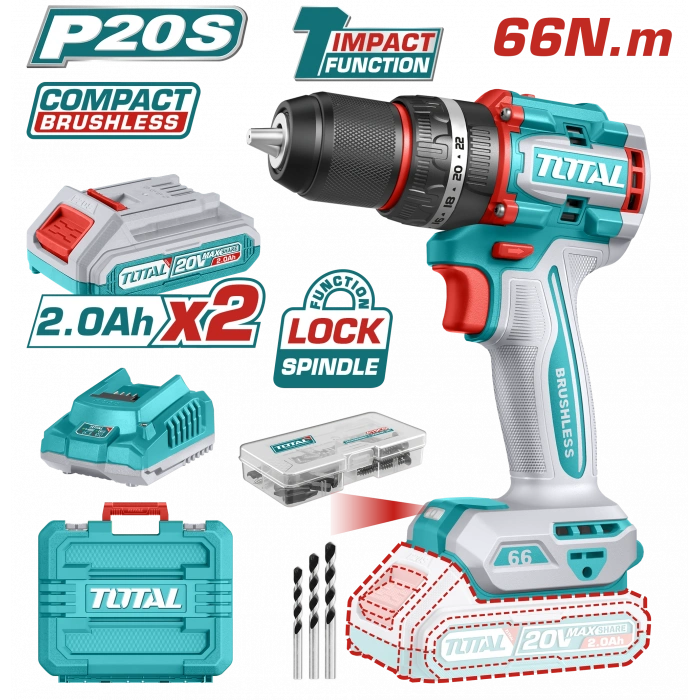 LI-ION AKÜLÜ KÖMÜRSÜZ DARBELİ MATKAP