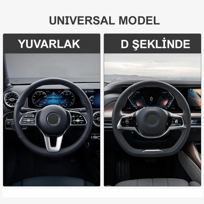 Michelin MC1003NR Premium Suni Deri Direksiyon Kılıfı KIRMIZI