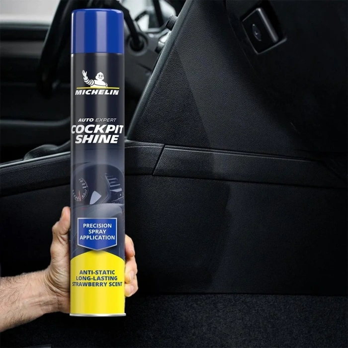 Michelin MC34358 750ml Torpido ve Kokpit Parlatma ve Bakım Spreyi Çilek Aromalı