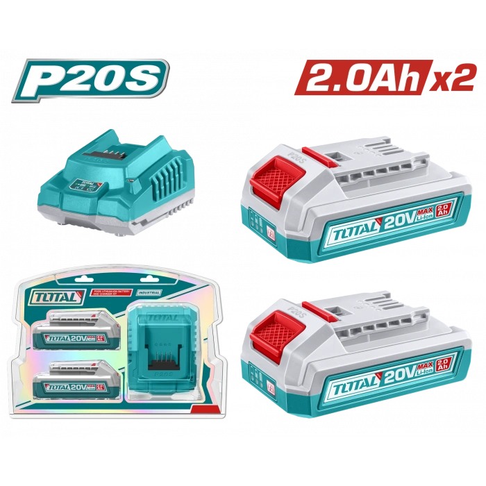 P20S 2Lİ 2.0 Ah TFBLI2001 AKÜ VE ŞARJ ALETİ SETİ