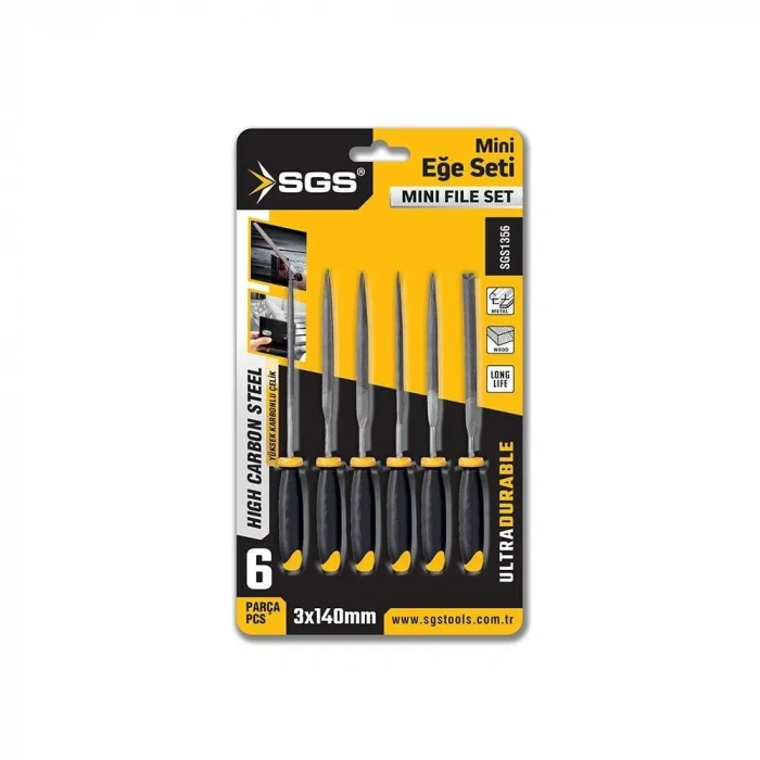 SGS 6 PARÇA MİNİ EĞE SETİ 3*140 MM SGS1356