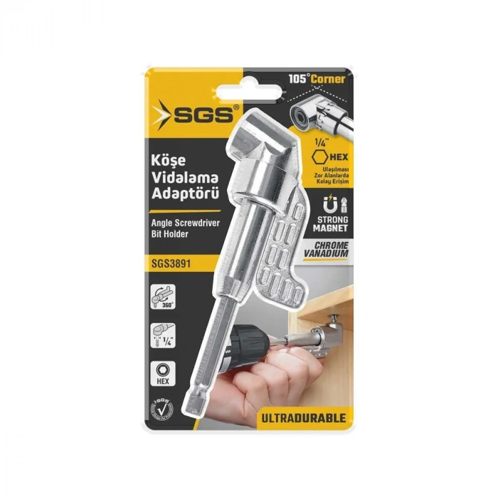 SGS KÖŞE VİDALAMA ADAPTÖRÜ UZUN SGS3891