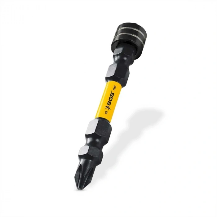 SGS MANYETİK ÇİFT YÖNLÜ BİTS UÇ PH2 65mm Black-Pro Series 10 lu Paket