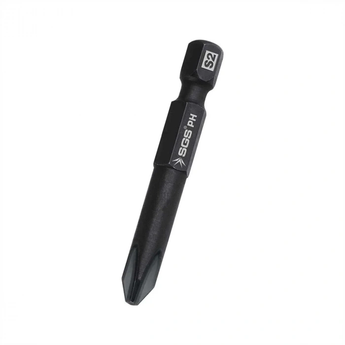 SGS YILDIZ UÇLU BİTS S2 PH2*50mm Black-Pro Series 10 lu Paket