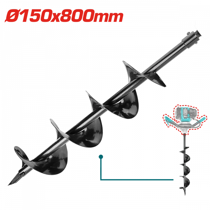 Toprak Burgu Yedek Ucu 150x800mm