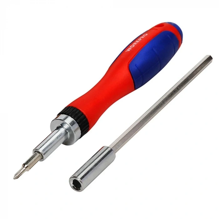 WORKPRO WP200516 18 Parça Profesyonel CR-V Cırcırlı Hassas/Elektronikçi Bits Tornavida Seti