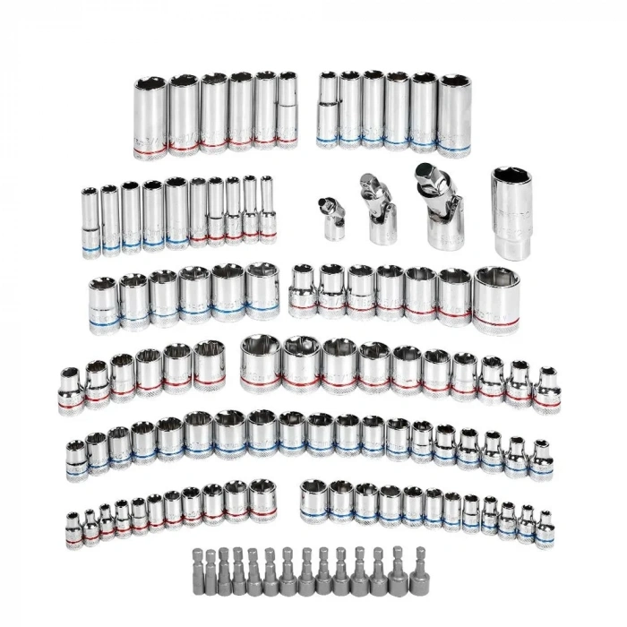 WORKPRO WP202530 1/4’ 3/8’’ 1/2’ Metrik/İnç 164 Parça Cr-V Ağır Hizmet Lokma ve Kombine Anahtar Takımı