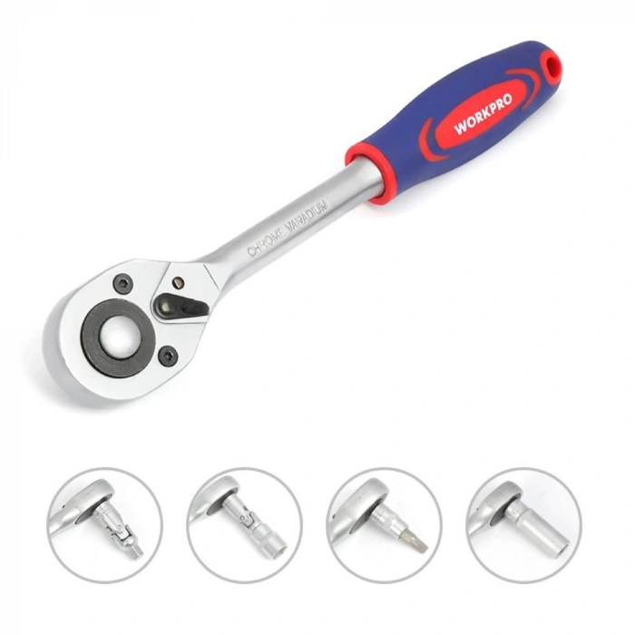 WORKPRO WP202535 1/4’ 1/2’ 108 Parça Cr-V Metrik Profesyonel Lokma Takımı