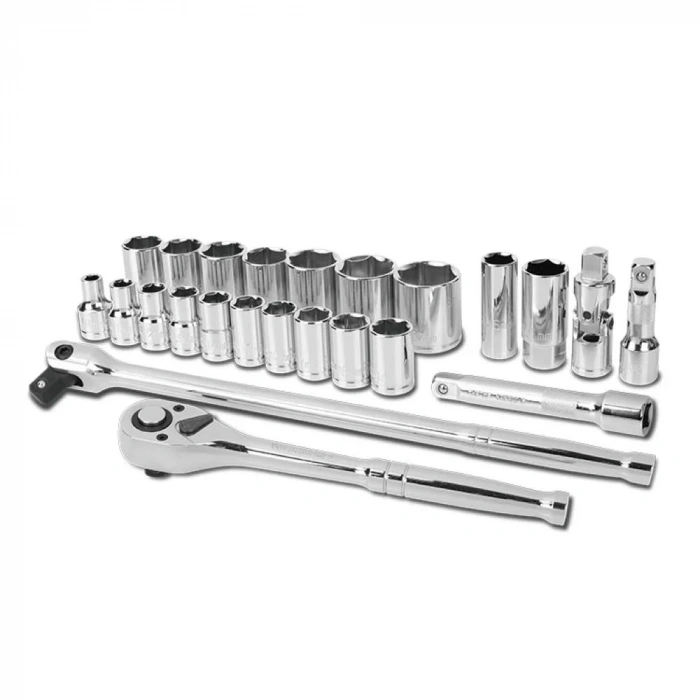 WORKPRO WP202564 1/2’ Cr-V 24 Parça Metrik Ağır Hizmet Lokma Takımı