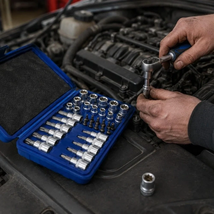 WORKPRO WP202595 3/8’ CR-V 34 Parça Ağır Hizmet Torx Lokma Takımı (E/T Serisi)