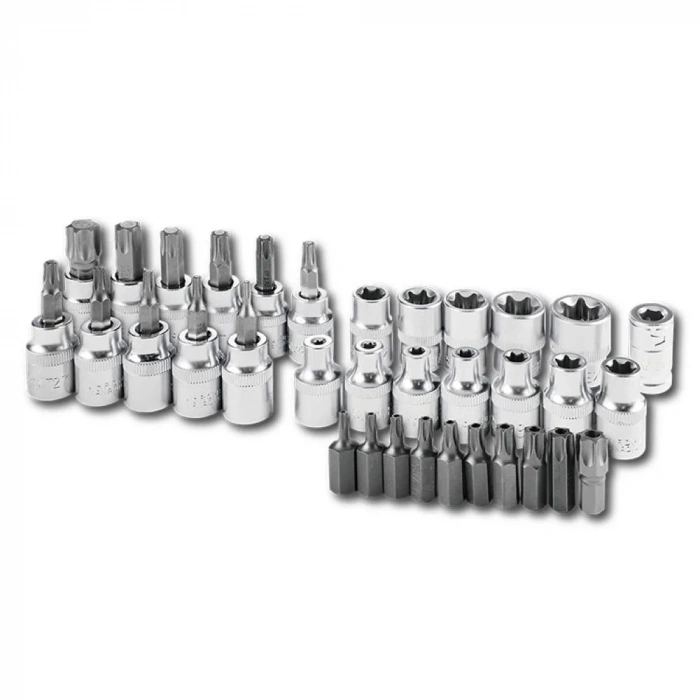 WORKPRO WP202595 3/8’ CR-V 34 Parça Ağır Hizmet Torx Lokma Takımı (E/T Serisi)