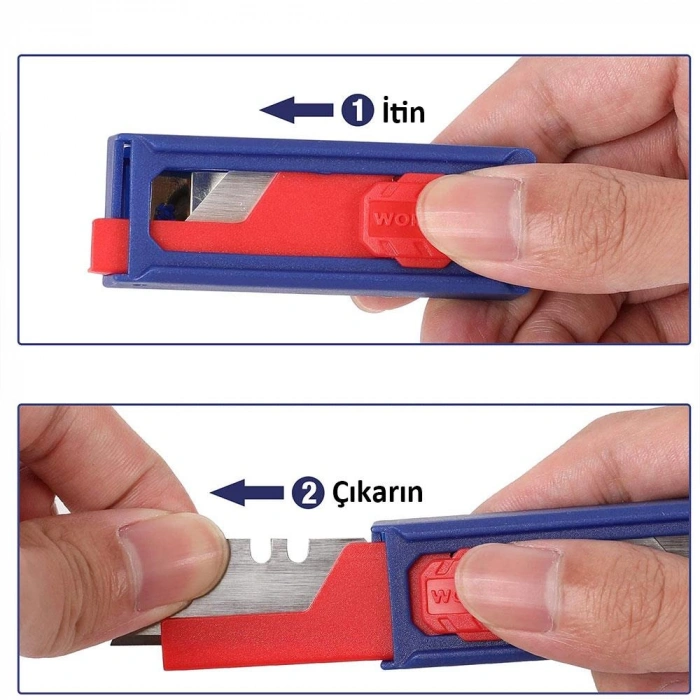 WORKPRO WP213002 10’Lu Rötuş Maket Bıçağı Yedeği