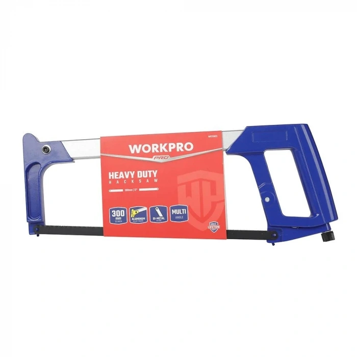 WORKPRO WP215022 300mm BI-METAL 24TPI Ağır Hizmet Tipi Alüminyum Gövde Demir Testeresi